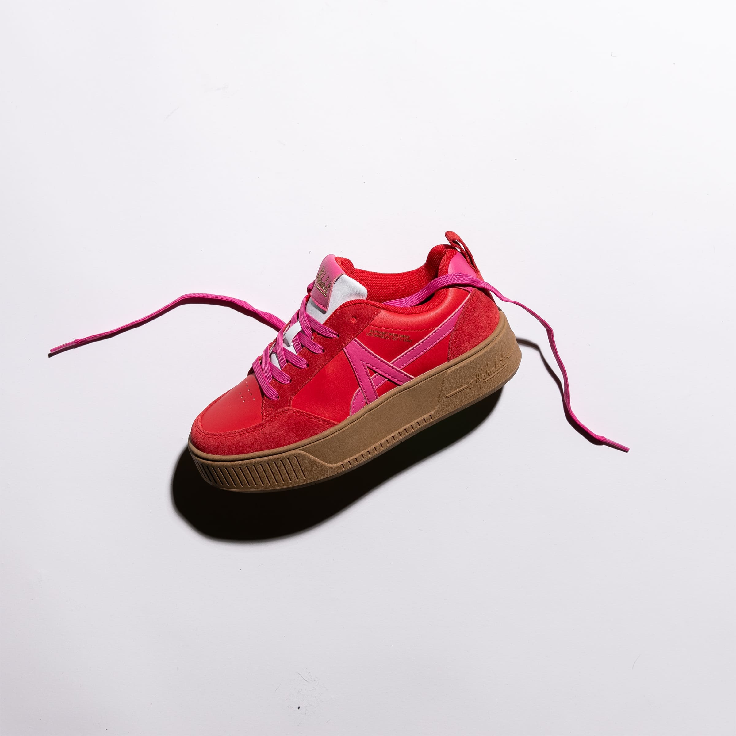CLOUD WALK PLATFORM 334 — WOMEN · RED / GUM